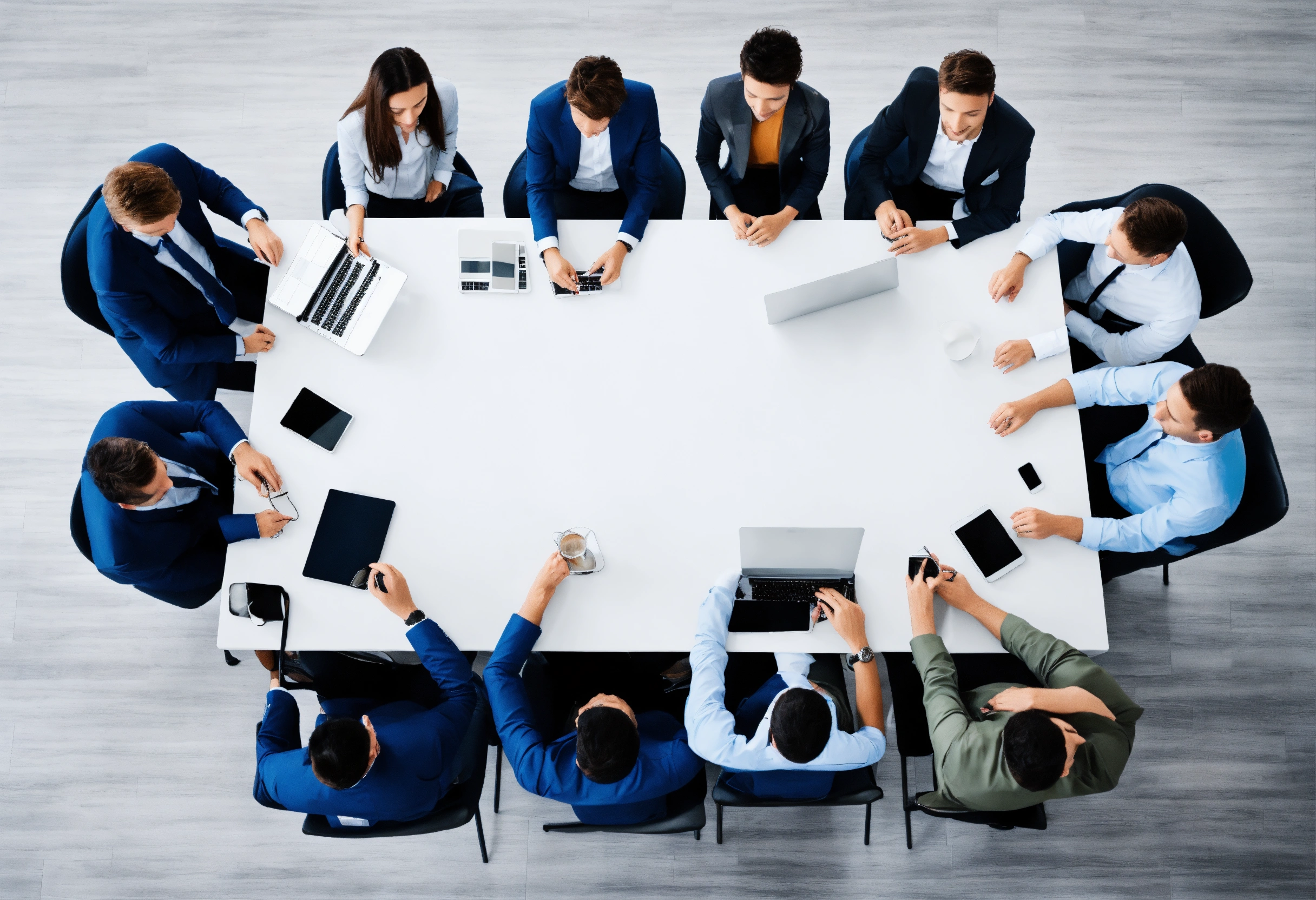 équipe en formation autour d'une table